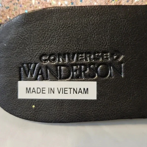 Converse Chuck Taylor All Star JW Anderson Colorblock Glitter Hightop Sneakers - Picture 4 of 7